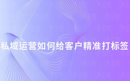 私域运营攻略:如何给客户精准打标签
